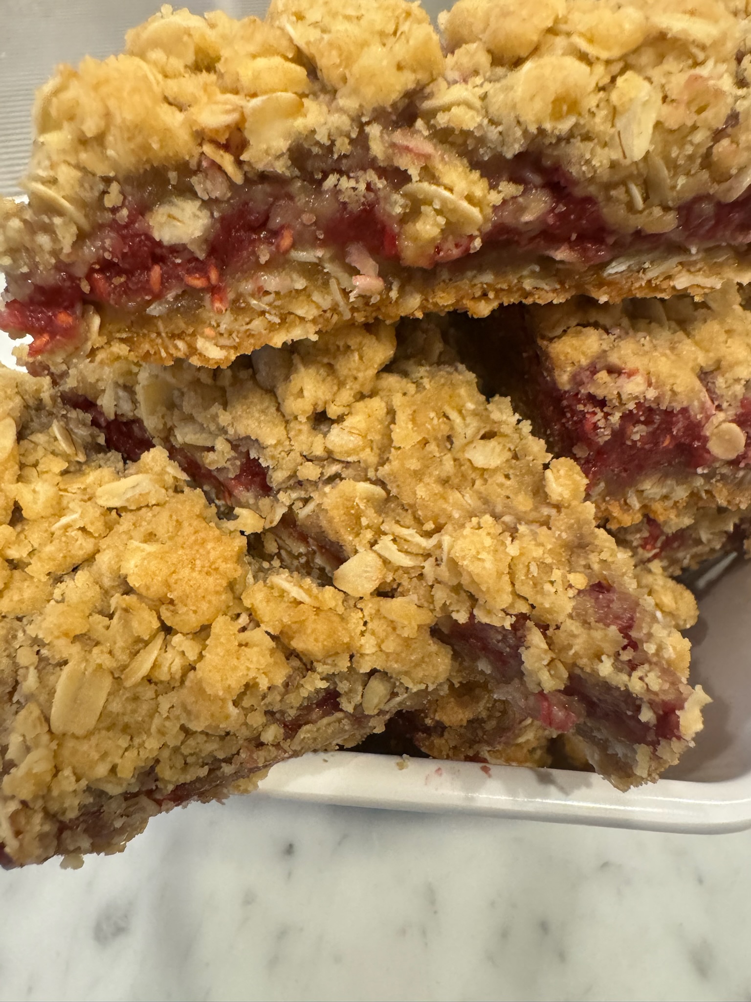 Raspberry Oatmeal Bars